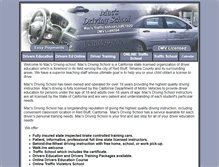 Tablet Screenshot of macsdriving.com